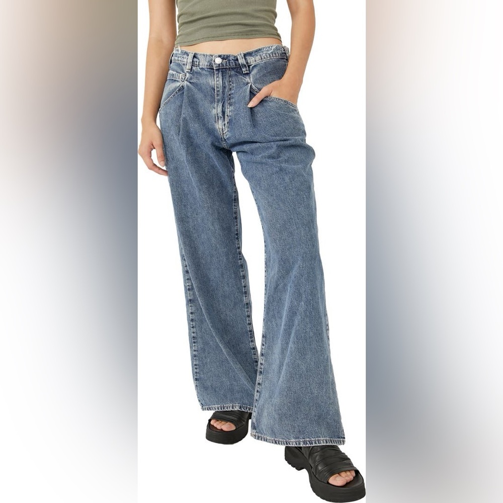 We the Free Luca Super Slouch High Waist Wide Leg Jeans NWOT - Picture 3 of 7